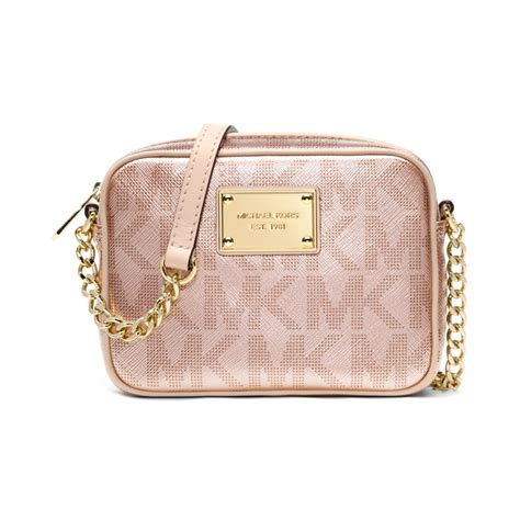 michael kors bag with roses|Michael Kors crossbody rose gold.